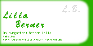 lilla berner business card